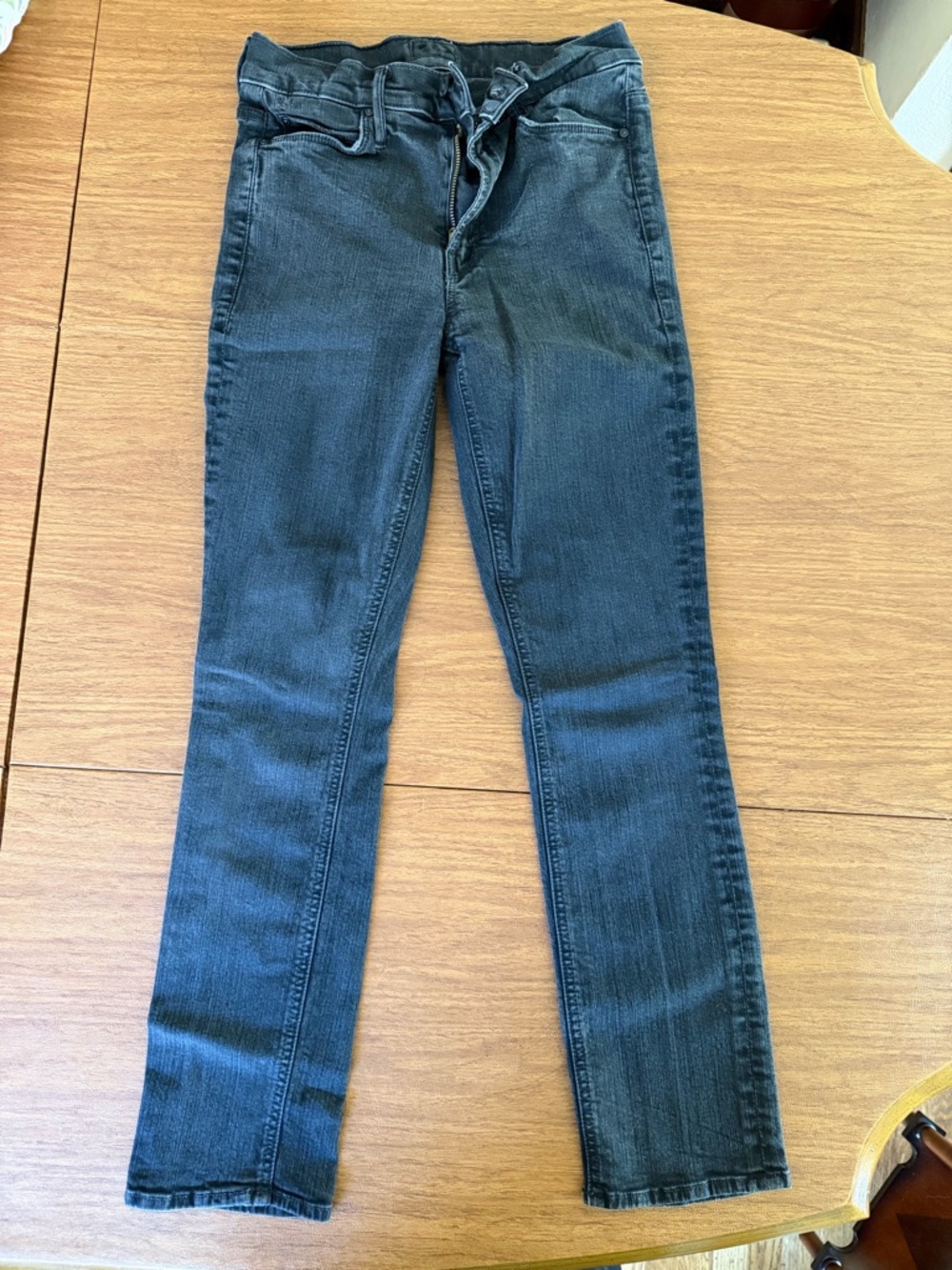 MOTHER Skinny Jeans in Dark Blue Wash